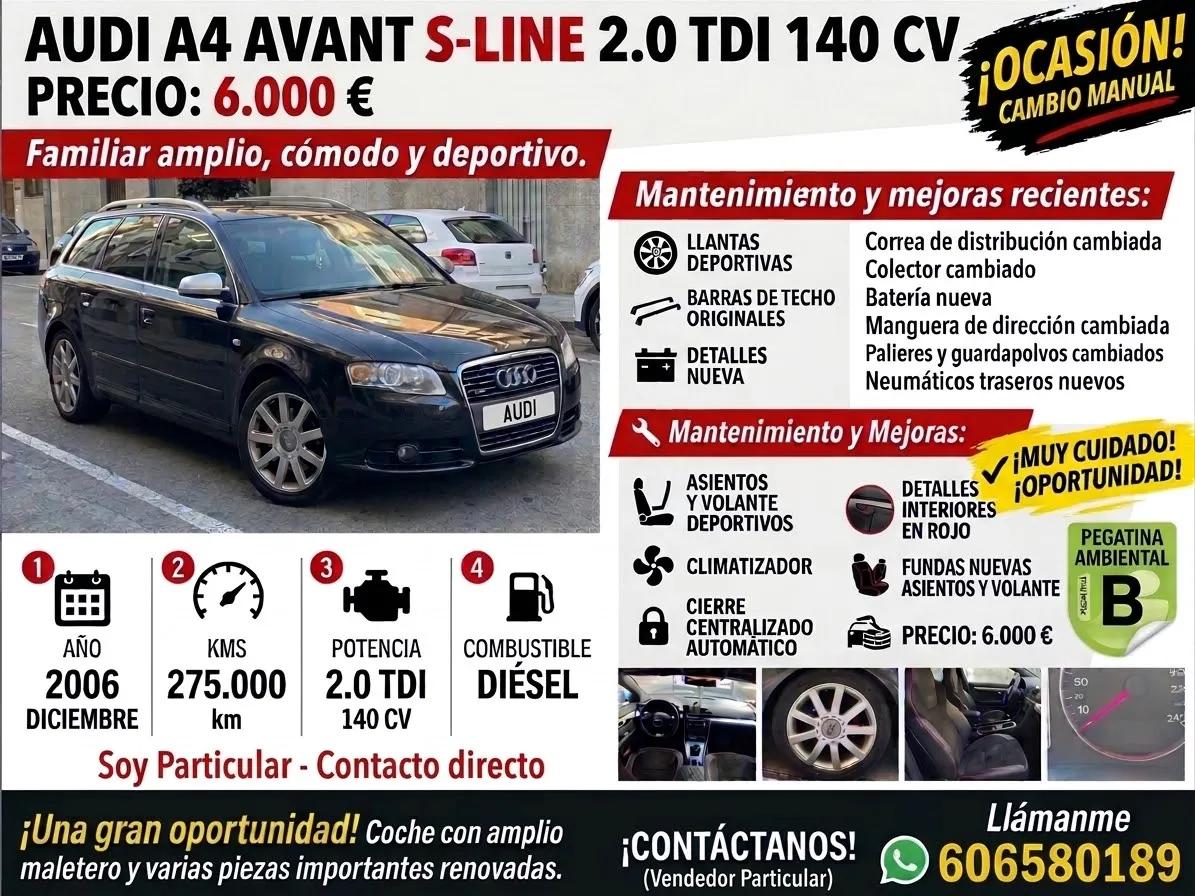 Audi A4 2006 de segunda mano